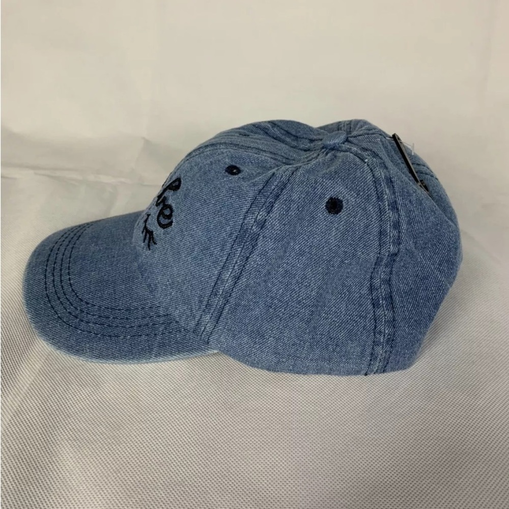 Rue 21 Womens Baseball Cap Denim Distressed Blue with Adjustacle Strap🌺 - Picture 3 of 4